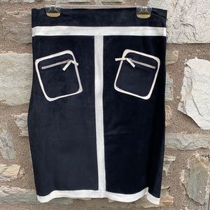 Illia Leather Suede Skirt